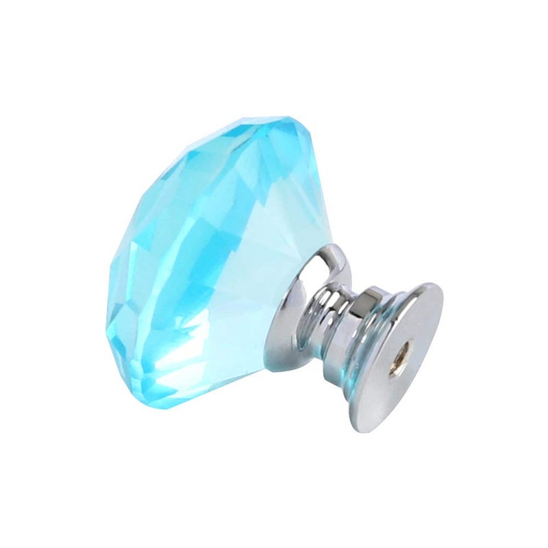 ANJUU 12 Pcs 30mm Diamond Shape Crystal Glass Cabinet Knobs with Screws Drawer Knob Pull Handle Used for Kitchen, Dresser, Door, Cupboard - Image 4